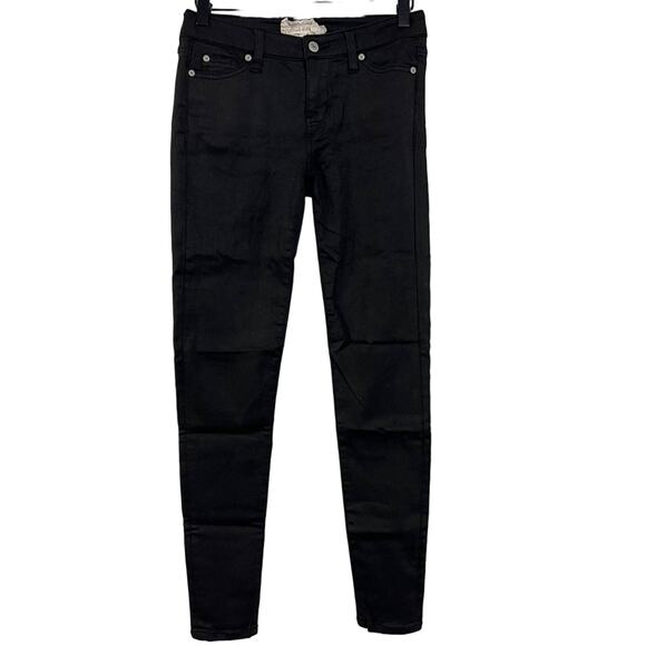 Altar’s State Black Shimmer Skinny Jeans Size 26/3 Stretch - Picture 1 of 6